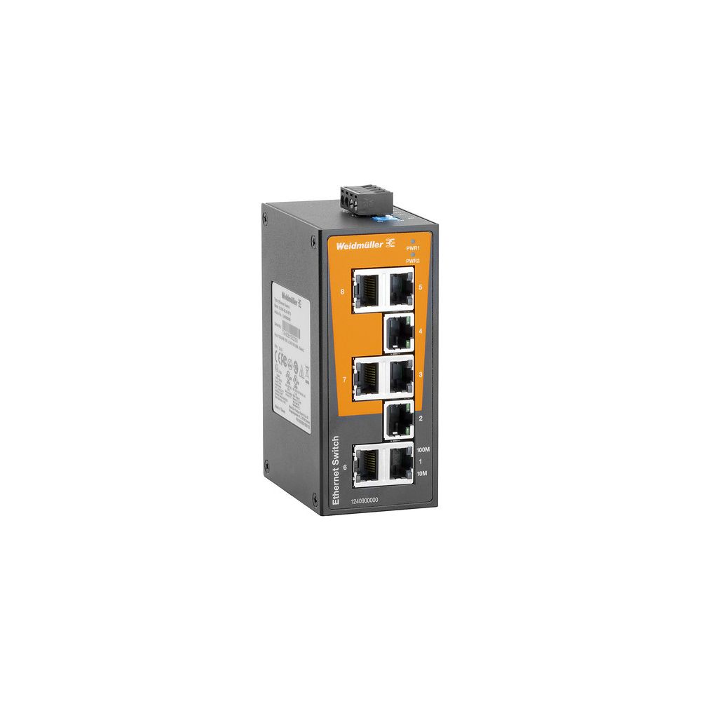 Weidmüller Netzwerk Switch Basic Line IE-SW-BL08-8TX, 8 Ports, 114x50x70mm, IP3... WEIDMUELLER-1240900000 4050118028911 (Abb. 2)