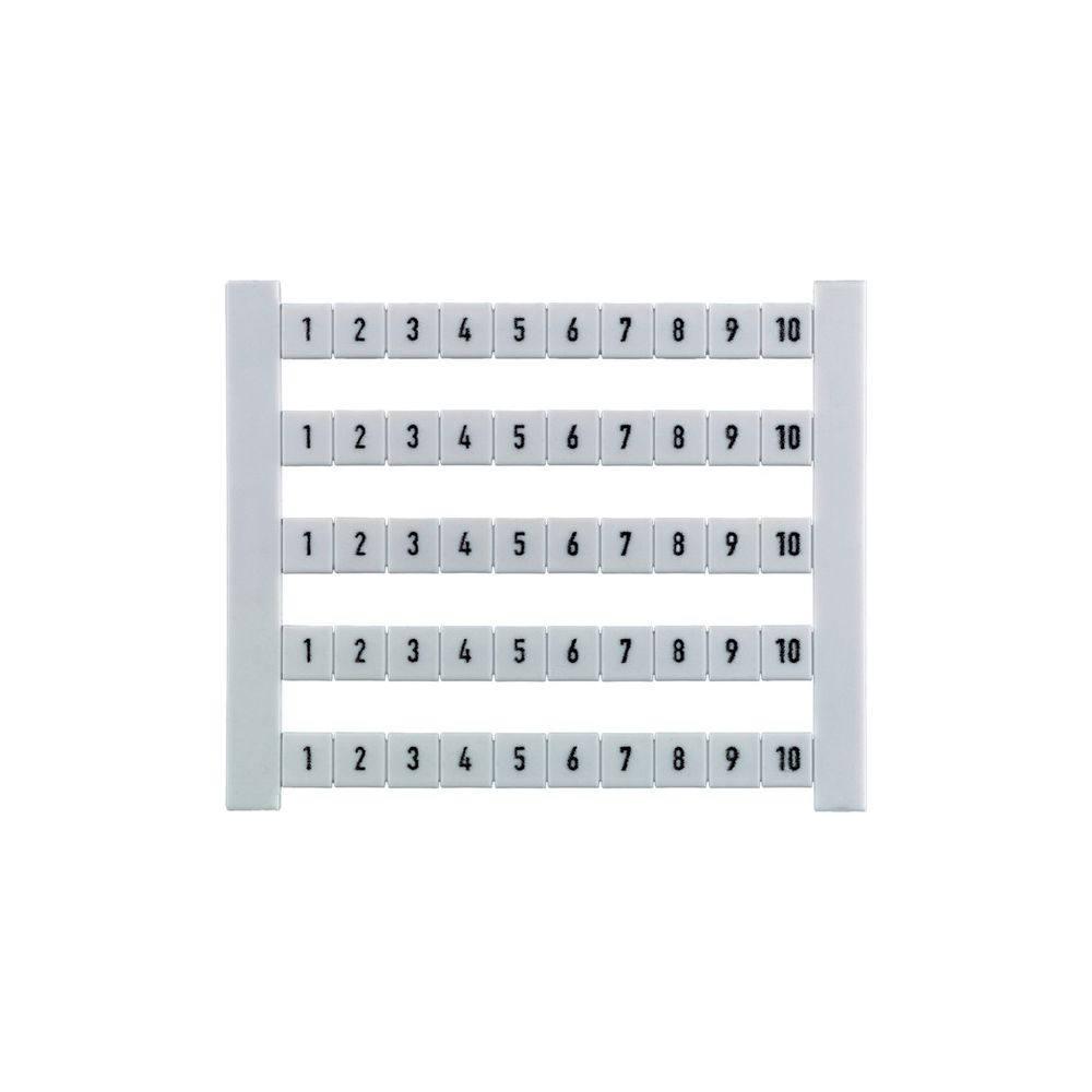 Weidmüller Klemmenmarkierer DEK 5 FWZ 1-10, 5x5mm, Rastermaß 5mm, Weiß... WEIDMUELLER-0523060001 4008190021726 (Abb. 3)