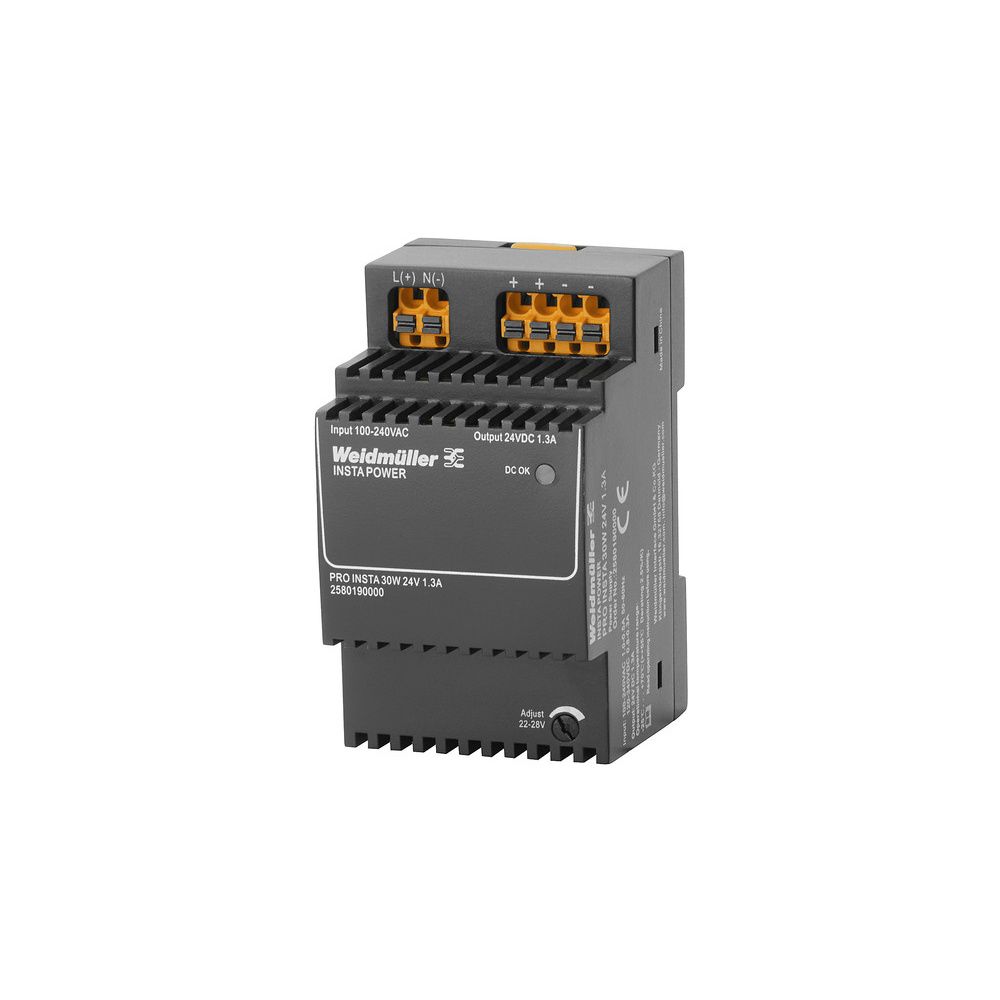 Weidmüller Stromversorgung PRO INSTA 30W, 30W 24V 1,3A, 54x90x60mm, IP20, 87523... WEIDMUELLER-2580190000 4050118590920 (Abb. 2)