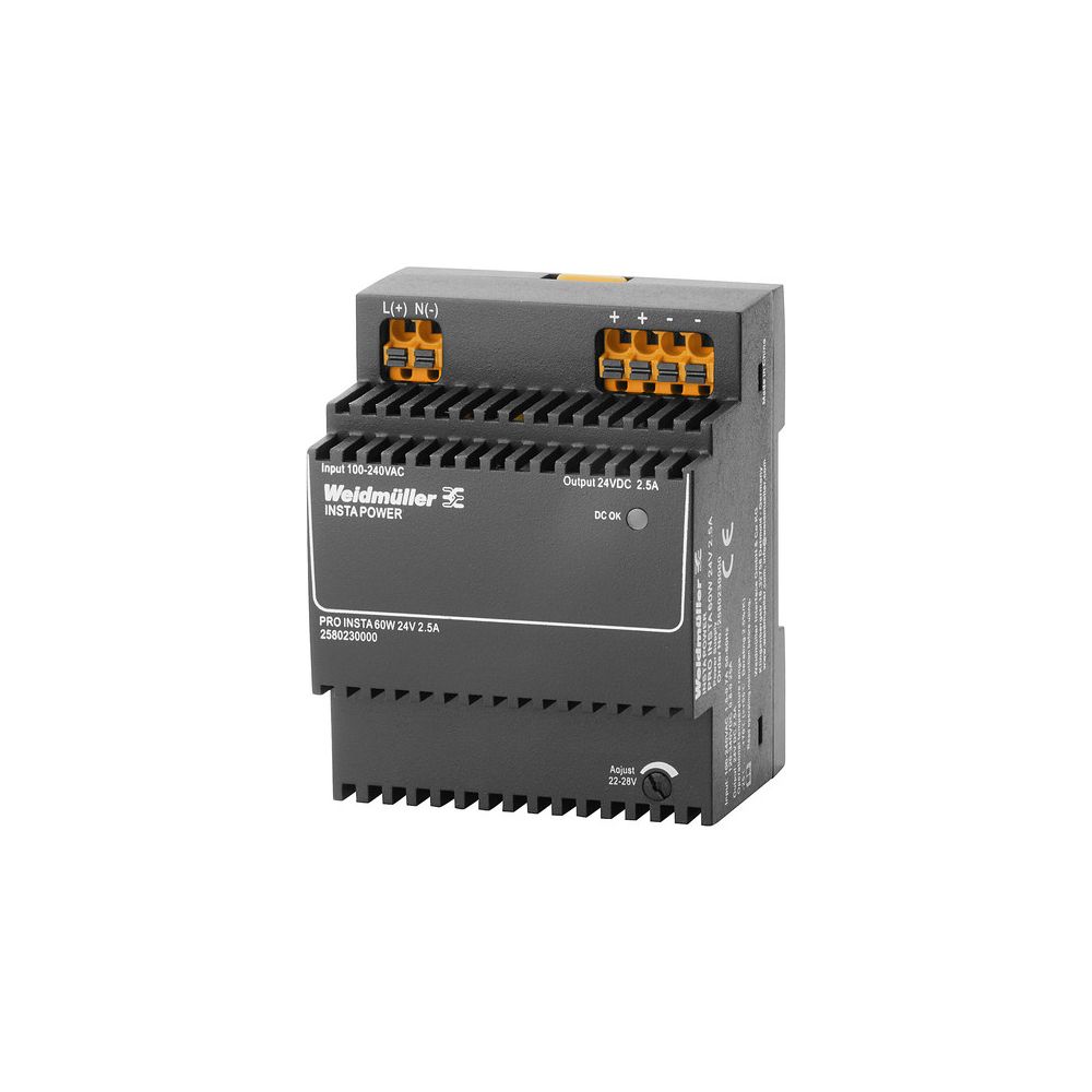 Weidmüller Stromversorgungsgerät PRO INSTA 60W 24V 2,5A, 60W 24V 2,5A, 72x90x60... WEIDMUELLER-2580230000 4050118590968 (Abb. 2)