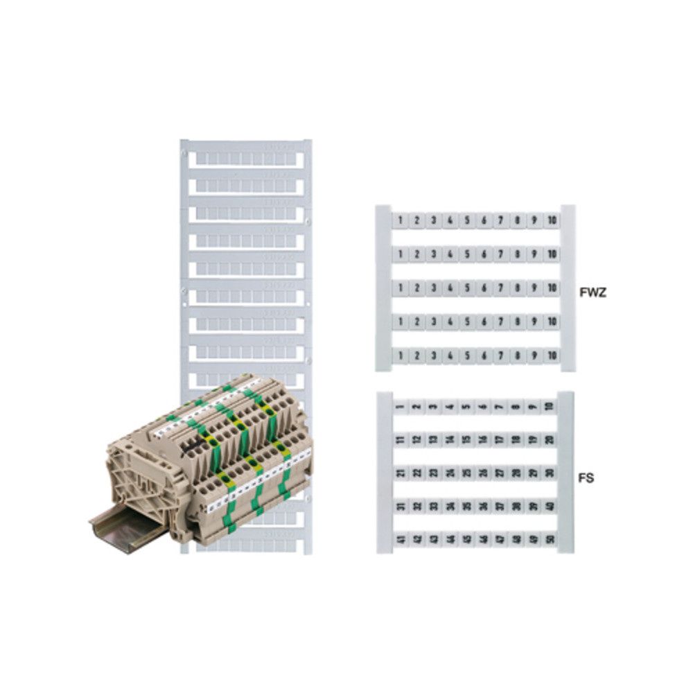 Weidmüller Klemmenmarkierer DEK 5 FWZ L1-PE, 5x5mm, weiß, 0354361187... WEIDMUELLER-0354361187 4008190047054 (Abb. 3)