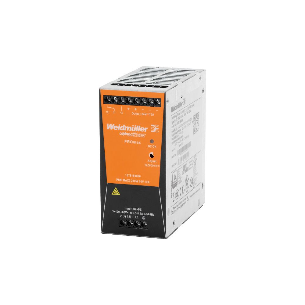 Weidmüller Stromversorgung PRO MAX3 240W 24V 10A, 130x60x125mm, IP20... WEIDMUELLER-1478180000 4050118286120 (Abb. 2)