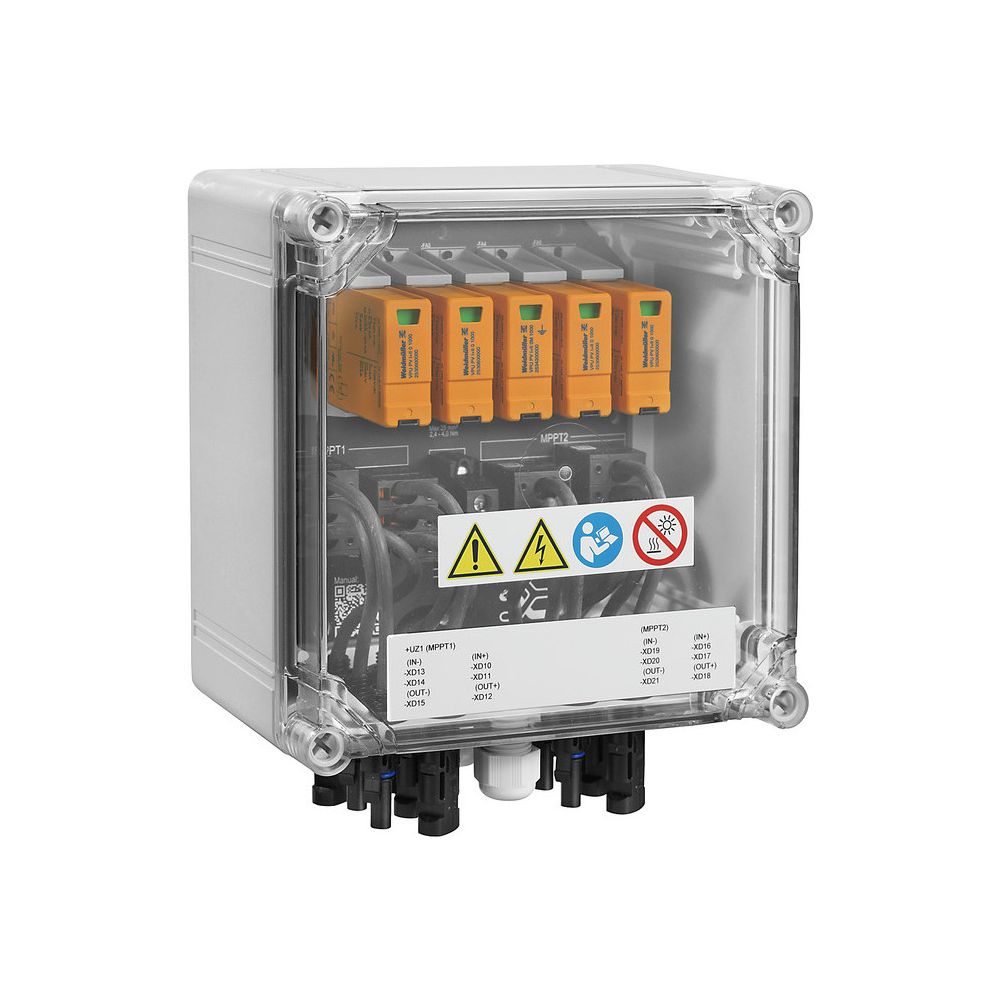 Weidmüller Generatoranschlusskasten PVN DC 2IN/1OUTX2 2MPPT SPD1R WM4C 1.1KV, 2... WEIDMUELLER-2866340000 4064675604020 (Abb. 2)