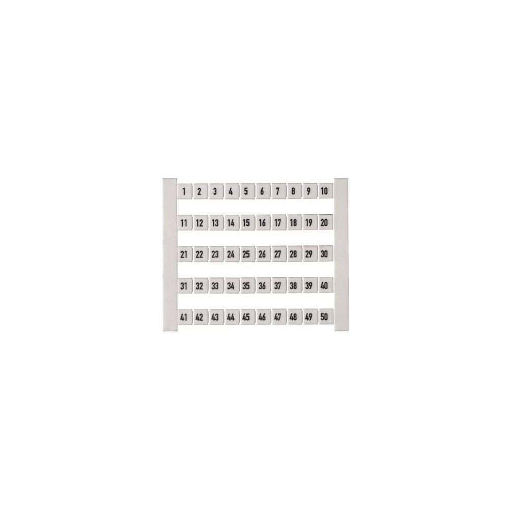 Weidmüller Klemmenmarkierer DEK 5 FW 51-100, 5x5mm, weiß... WEIDMUELLER-0473460051 4008190085667 (Abb. 2)