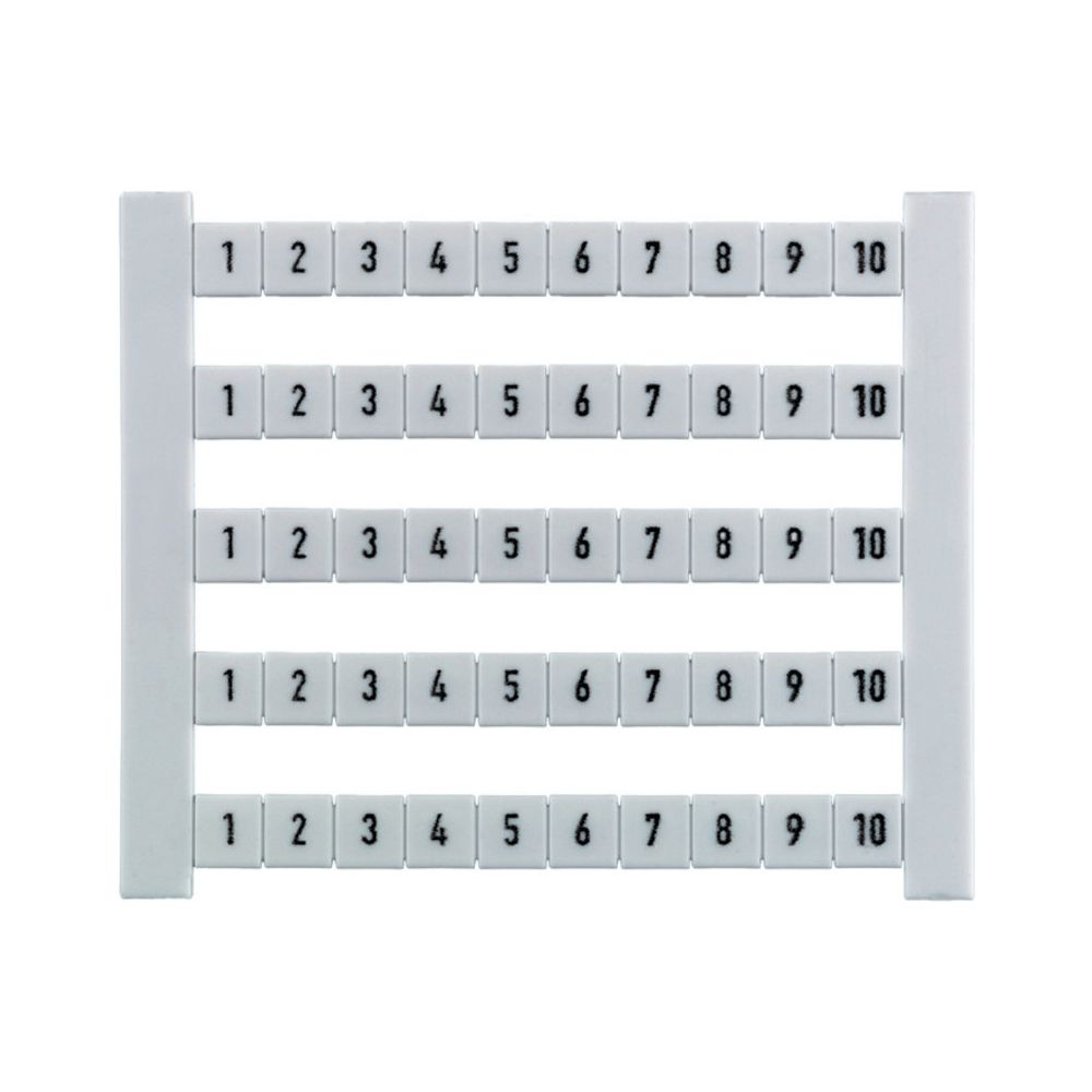 Weidmüller Klemmenmarkierer DEK 5 FW 1,3,5,...99, Rastermaß 5mm, Weiß... WEIDMUELLER-1358460000 4008190128883 (Abb. 6)