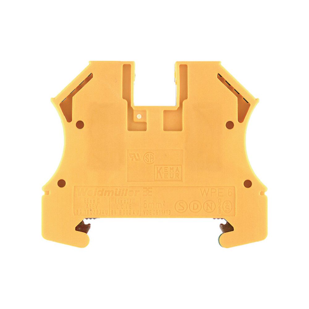 Weidmüller Erdungsklemme WPE 6, 6mm2, Thermoplast, Grün/Gelb... WEIDMUELLER-1010200000 4008190090098 (Abb. 2)
