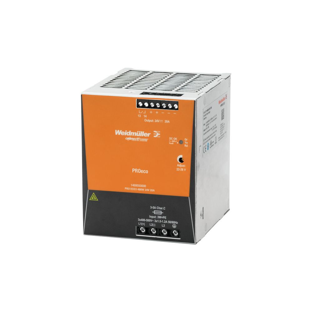 Weidmüller Schaltnetzteil PRO ECO3 480W, 480W 24V 20A, IP20... WEIDMUELLER-1469550000 4050118275742 (Abb. 2)
