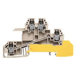 Weidmüller Verteiler-Reihenklemme WDL 2.5/S/L/L/PE, 400V 24A, Thermoplast, Beig... WEIDMUELLER-1031100000 4008190042202 (Abb. 1)