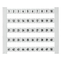 Weidmüller Klemmenmarkierer DEK 5 FW 1-50, 5x5mm, weiß... WEIDMUELLER-0473460001 4008190135157 (Abb. 1)