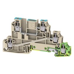Weidmüller Verteiler-Reihenklemme WDL 2.5/N/L/PE, 400V 24A, Thermoplast, Beige... WEIDMUELLER-1029900000 4008190178956 (Abb. 1)