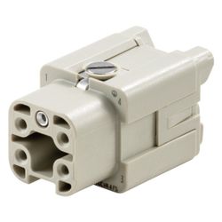 Weidmüller HDC HA 4 FS Steckverbindereinsatz, 4-polig 16A 400V, Thermoplast, Si... WEIDMUELLER-1498400000 4008190178741 (Abb. 1)