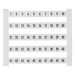 Weidmüller Klemmenmarkierer DEK 5 FW 1-50, 5x5mm, weiß... WEIDMUELLER-0473460001 4008190135157 (Abb. 1)