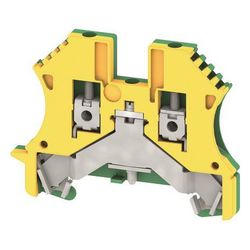 Weidmüller Erdungsklemme WPE 2.5, 5,1x60x46,5mm, Thermoplast, grün/gelb... WEIDMUELLER-1010000000 4008190143640 (Abb. 1)