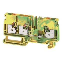 Weidmüller Schutzleiterklemme A-Reihe A3C 6 PE, 3 Anschlüsse, 6mm2, Thermoplast... WEIDMUELLER-1991850000 4050118376531 (Abb. 1)