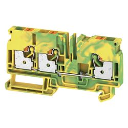 Weidmüller Schutzleiterklemme A-Reihe A3C 6 PE, 3 Anschlüsse, 6mm2, Thermoplast... WEIDMUELLER-1991850000 4050118376531 (Abb. 1)