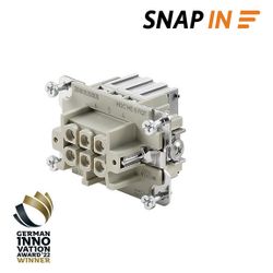 Weidmüller Kontakteinsatz HE 06 FQT, 6-polig, 24A, 500V, 1mm2, Silber, Kupferle... WEIDMUELLER-2666920000 4050118898101 (Abb. 1)