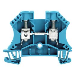 Weidmüller Durchgangsklemme WDU 10 BL, 1000V 57A 9,9x60x46,5mm, Thermoplast, Bl... WEIDMUELLER-1020380000 4008190166359 (Abb. 1)