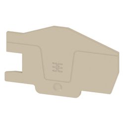 Weidmüller Abschlussplatte AEP ITB 6 BB 2C, 2,1mm, Beige... WEIDMUELLER-2668810000 4064675030430 (Abb. 1)