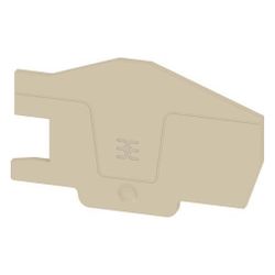 Weidmüller Abschlussplatte AEP ITB 6 BB 2C, 2,1mm, Beige... WEIDMUELLER-2668810000 4064675030430 (Abb. 1)