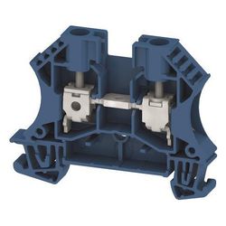 Weidmüller Durchgangsklemme WDU 6 BL, 6mm2, 800V, 41A, 7,9x60x46,5mm, Thermopla... WEIDMUELLER-1020280000 4008190100032 (Abb. 1)