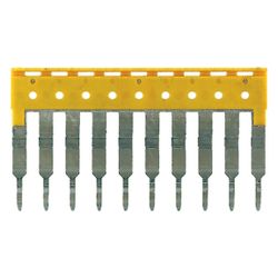 Weidmüller Querverbinder ZQV 2.5/10, 24A 400V 10-polig 5,1mm steckbar, gelb... WEIDMUELLER-1608940000 4008190099060 (Abb. 1)