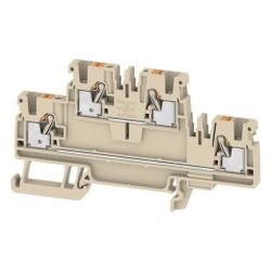 Weidmüller Durchgangs-Reihenklemme A-Reihe A2T 2.5, 24A 800V, Thermoplast, Beig... WEIDMUELLER-1547610000 4050118462838 (Abb. 1)