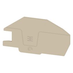 Weidmüller Abschlussplatte AEP ITB 16 BB 2C, 2,1mm, beige... WEIDMUELLER-2668840000 4064675266266 (Abb. 1)