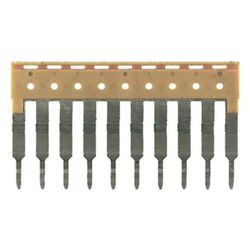 Weidmüller Querverbinder ZQV 2.5/10, 24A 400V 10-polig 5,1mm steckbar, gelb... WEIDMUELLER-1608940000 4008190099060 (Abb. 1)