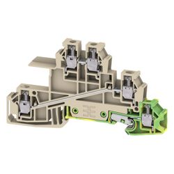 Weidmüller Verteiler-Reihenklemme WDL 2.5/S/L/L/PE, 400V 24A, Thermoplast, Beig... WEIDMUELLER-1031100000 4008190042202 (Abb. 1)