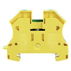 Weidmüller Erdungsklemme WPE 16N, 16mm2, Schraubanschluss, Thermoplast, Grün/Ge... WEIDMUELLER-1019100000 4008190273248 (Abb. 1)