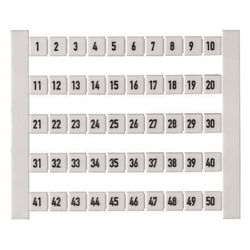 Weidmüller Klemmenmarkierer DEK 5 FW 201-250, 5x5mm, weiß... WEIDMUELLER-0473460201 4008190014520 (Abb. 1)