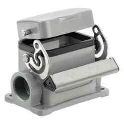 Weidmüller HDC Sockelgehäuse HB6 SDVL 2xM20G, IP65, Aluminium, Grau... WEIDMUELLER-1788170000 4032248205608 (Abb. 1)