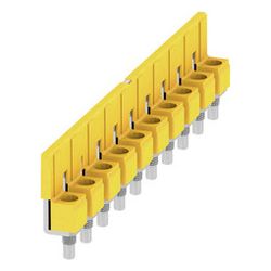Weidmüller Querverbinder W-Reihe WQV 10/10, 63A 400V 9,9mm 10-polig, Gelb... WEIDMUELLER-1052460000 4008190152130 (Abb. 1)