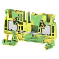 Weidmüller Schutzleiterklemme A-Reihe A2C 4 PE, 2 Anschlüsse, 4mm2, Thermoplast... WEIDMUELLER-2051360000 4050118411645 (Abb. 1)