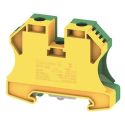 Weidmüller Erdungsklemme WPE 35N, 35mm2, Schraubanschluss, Thermoplast, Grün/Ge... WEIDMUELLER-1717740000 4008190351854 (Abb. 1)