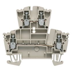 Weidmüller Doppelstock-Reihenklemme WDK 2.5, 400V 24A, 5,1x69,5x63mm, Thermopla... WEIDMUELLER-1021500000 4008190169527 (Abb. 1)
