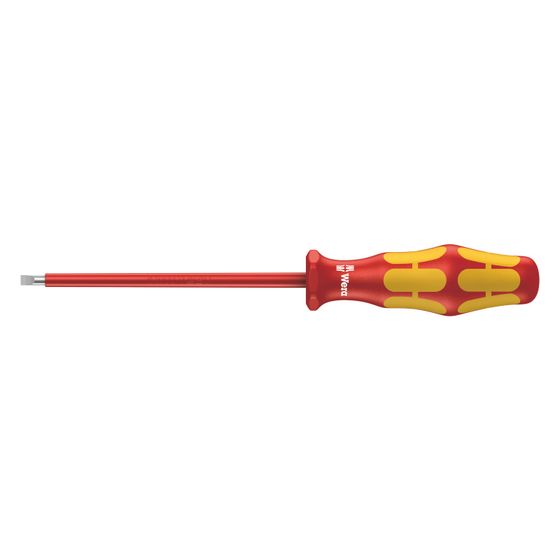 Wera Schlitzschraubendreher 160 i Kraftform Plus, 0,6x3,5x100mm, 1000V, brüniert