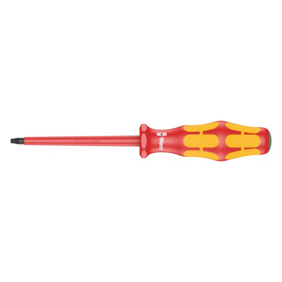 Wera Schraubendreher 167 i VDE Kraftform Plus, Innensechsrund, TX 10 x 80mm, brüniert, 05006170001