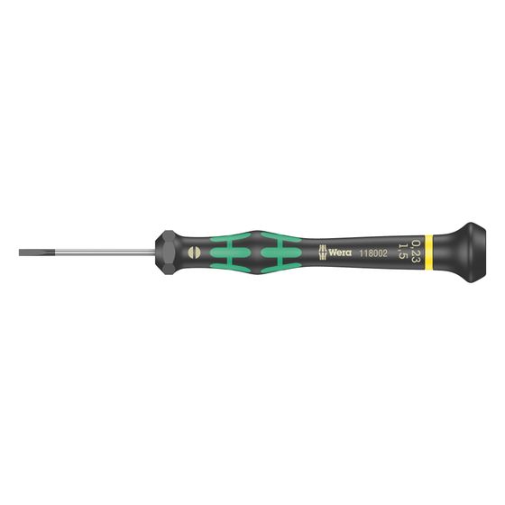 Wera Elektronik-Schlitzschraubendreher Kraftform Micro 2035, 0,23x1,5x40mm, 2-Komponenten-Griff