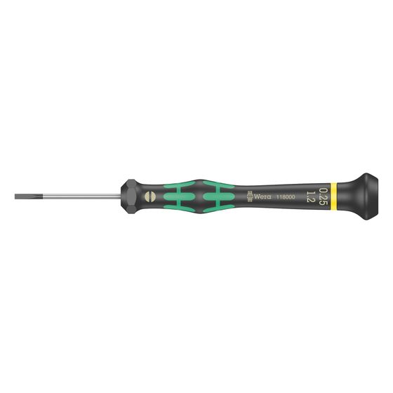 Wera Elektronik-Schlitzschraubendreher Kraftform Micro 2035, 0,25x1,2x40mm, 2-Komponenten-Griff