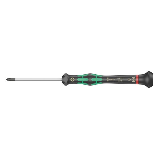 Wera Elektronik-Kreuzschlitzschraubendreher Kraftform Micro 2050 PH, PH 0x60mm, 157mm