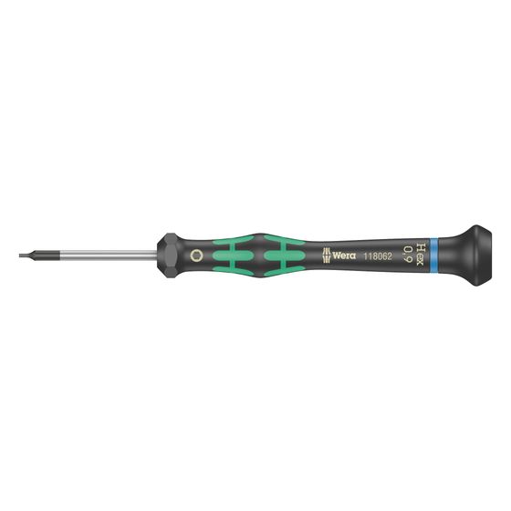 Wera Elektronik-Innensechskantschraubendreher Kraftform Micro 2054, Hex-Plus, 0,9x40mm, 05118062001