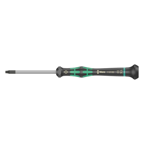 Wera Elektronik Innensechsrund-Schraubendreher 2067 HF Kraftform Micro, TX 10x60mm, 2-Komponenten