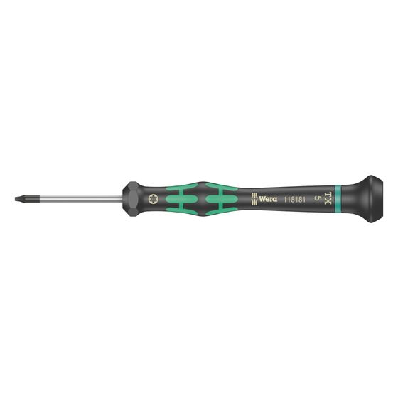 Wera Elektronik Innensechsrund-Schraubendreher Kraftform Micro 2067 HF, TX 5x40mm, 05118181001