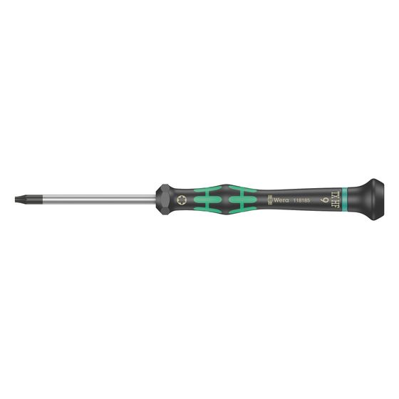 Wera Elektronik Innensechsrund-Schraubendreher 2067 HF, TX 9x60mm, 2-Komponenten-Griff, 05118185001