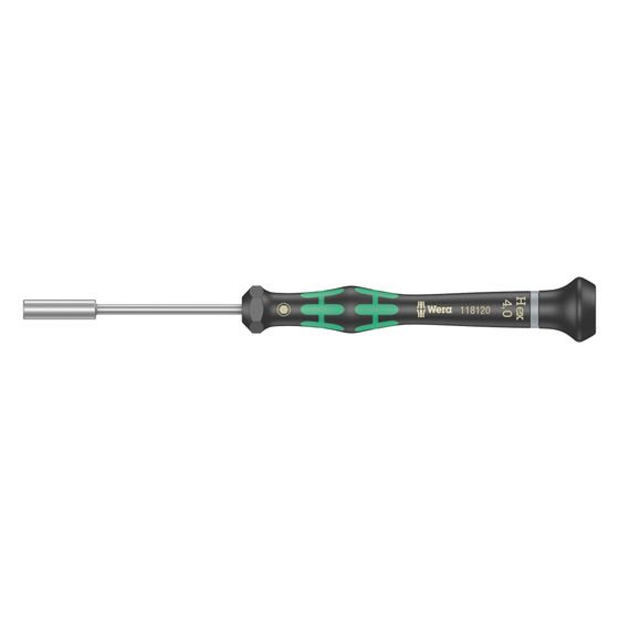 Wera Elektronik-Steckschlüssel Kraftform Micro 2069, 4mm, 60mm, Abrollschutz, 05118120001