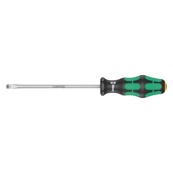 Wera Schlitz-Schraubendreher Kraftform Plus 334, 1,2x6,5x150mm, Lasertip, 2-Komponenten-Griff, Nicromatt