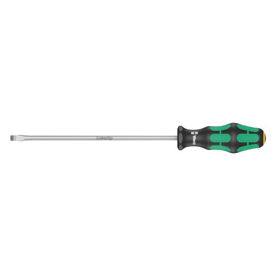 Wera Schlitz-Schraubendreher 334 Kraftform Plus, 1,2x6,5x200mm, Lasertip, 2-Komponenten-Griff, 05007621001