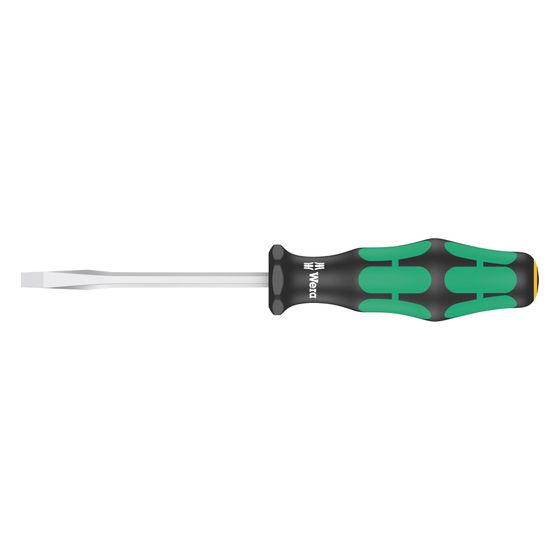 Wera Schlitz-Schraubendreher Kraftform Plus 334 SK, 0,6x3,5x75mm, Sechskantklinge