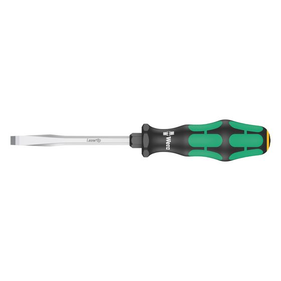 Wera Schlitz-Schraubendreher 334 SK, Lasertip, Kraftform Griff, Sechskantklinge, 1,0x5,5x100mm, 05007673001